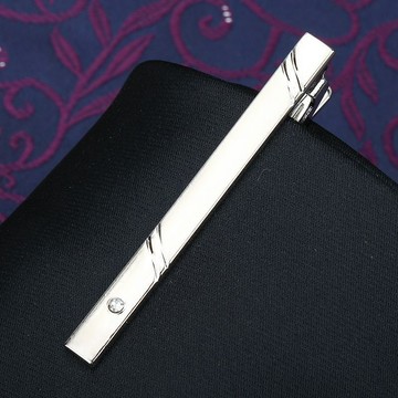 卡尼爾男裝-男士金色银色简约领带夹商务正装结婚男女别针韩版时尚保安领夹