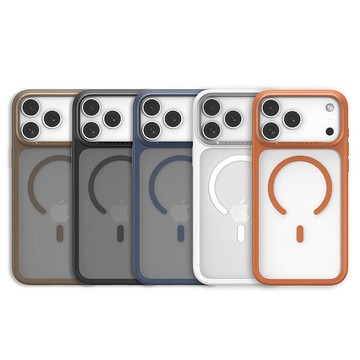 JTLEGEND iPhone 17系列 Edge Solid 防摔抗汙磁吸保護殼（按鍵版）17 Pro (霧白)