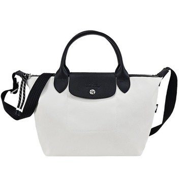 LONGCHAMP LE PLIAGE ENERGY系列再生尼龍短把手提/斜背兩用包（小/象牙）_廠商直送