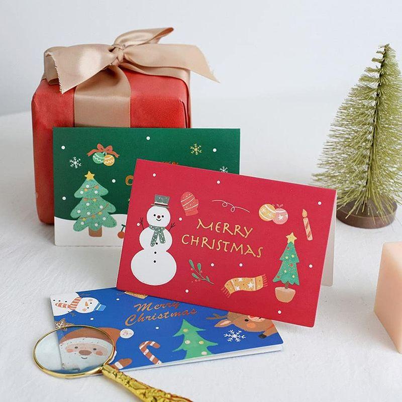 クリスマスカード 入り 6デザイン グリーティングカード メッセージカード クリスマス カード 封筒付き お祝いカード プレゼントカー