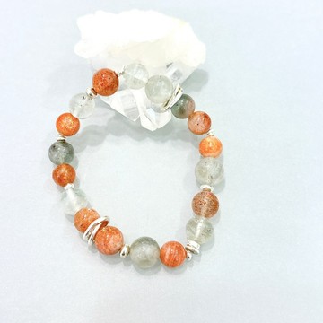 Ops Arusha Sunstone silver bracelet - 阿魯沙/金太陽石/綠柱石