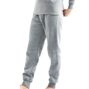 MI MI LEO 台灣製 內刷毛衛生保暖發熱褲  L  麻灰