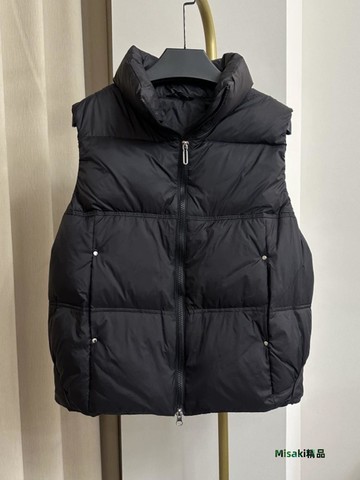 2024新款羽絨馬甲女立領短款寬松百搭白鴨絨羽絨服馬夾背心小個子-Misaki精品