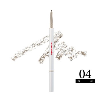WAKEMAKE唯可魅 極細柔滑雙效眉筆-04米灰