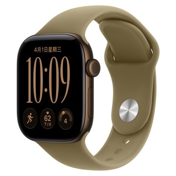 Apple 2026 Apple Watch S12 鋁金屬  深古銅色+ S/M橄欖色運動型錶帶  42mm  GPS