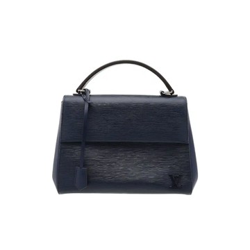 LOUIS VUITTON M41299 EPI水波紋斜背包手提包翻蓋包 / CLUNY MM / NAVY BLUE