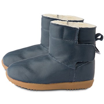 英國 shooshoos - 健康無毒真皮手工童鞋/靴子/童靴-經典深藍