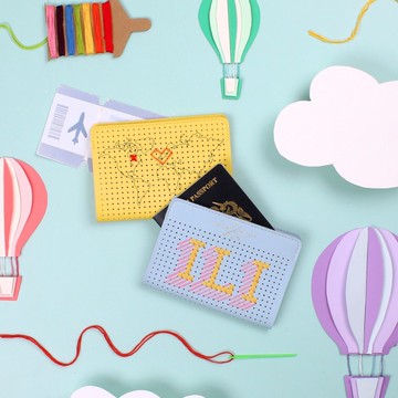 【邊走邊縫】小小旅行家的地圖護照套