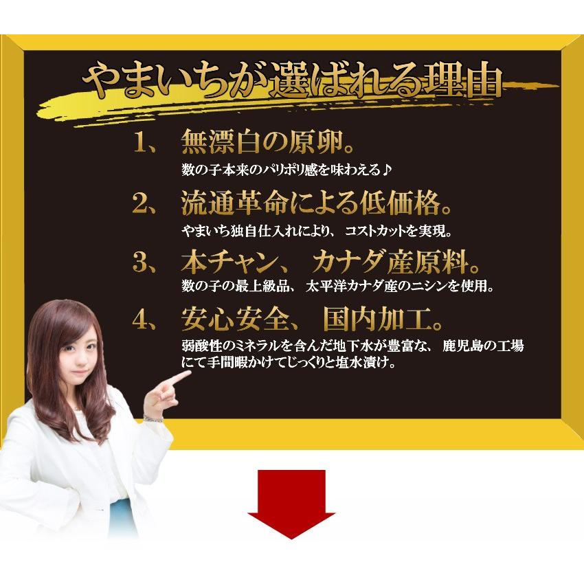 2023年新物 メール便送料無料 塩数の子 数の子　無漂白　訳あり　4折れ　200ｇ　カナダ産　品番101