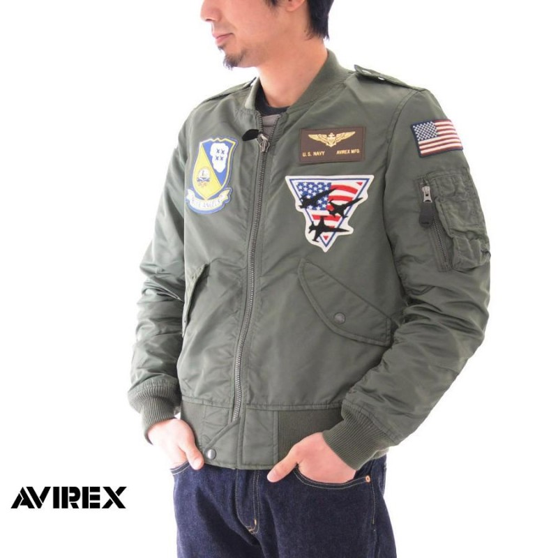 アビレックス アヴィレックス AVIREX L-2Bジャケット ブルー