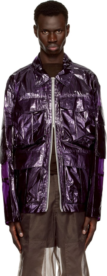 Dries Van Noten 紫色 Overdyed Transparent 夹克