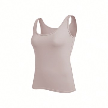 冰透涼感抗菌坦克背心 - L / 奶茶