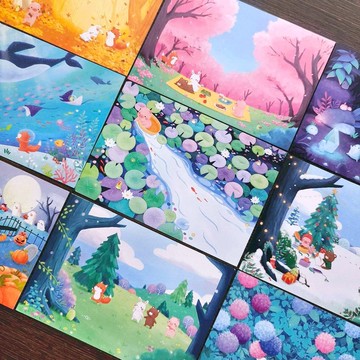 厚磅明信片- 月份