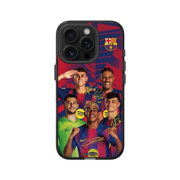 iPhone 16 Pro Clear (相機按鈕) 酷墨灰 - FC Barcelona - Squad Energy
