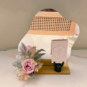 永生花 | 慶開幕永生花禮、永生花名片座、鏡子永生花開幕禮