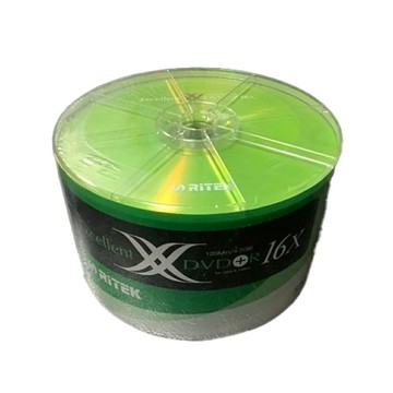 【史代新文具】RITEK 4.7G 120Min 16X DVD+R 光碟片 50入