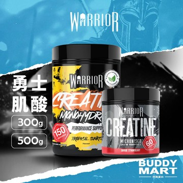 [WARRIOR] 勇士 一水肌酸粉 微粉肌酸 水合肌酸 一代肌酸 300g / 500g Creatine