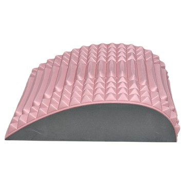 QiMart 多部位腰椎伸展按摩放鬆輔助墊  EVA材質軟墊 30x24x8.5cm  蜜桃粉  1個