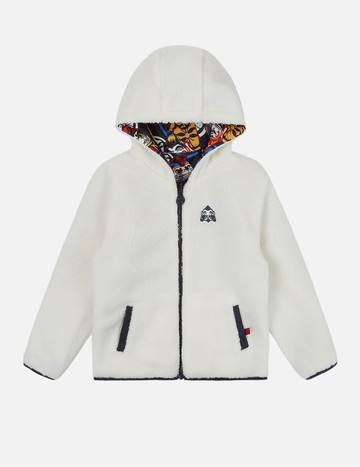 Allover Pompadour Daruma Print Reversible Jacket