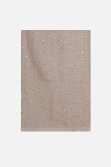 BRUNELLO CUCINELLI sequin-embroidered cashmere silk stole Woman