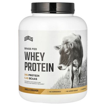 Levels, 草飼乳清蛋白質粉，香草肉桂味，5 磅（2.27 千克）