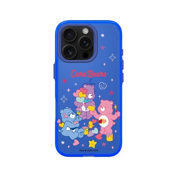 iPhone 16 Pro Clear 激光藍 - Care Bears - 繪圖趣
