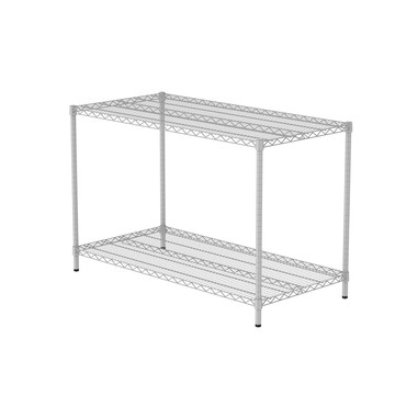 特力屋 烤漆二層架寬122*深60*高80公分(白)