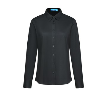 商務易處理長袖上班襯衫/黑色 | 5622300399