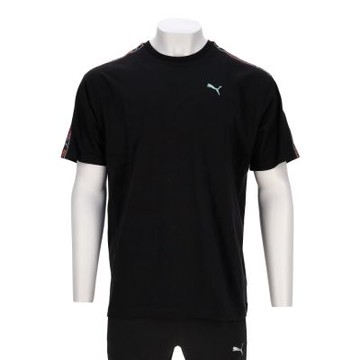 Puma 流行系列Floral Sport 男款 黑色 歐規 花卉織帶 T恤 運動 休閒 短袖 68955801