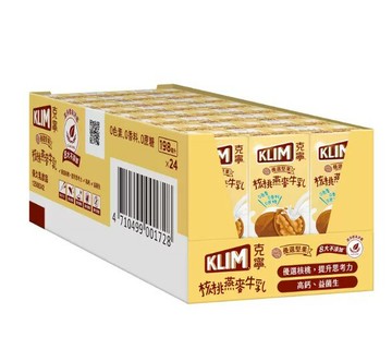 【現貨】克寧 核桃燕麥牛乳 198毫升 X 24入