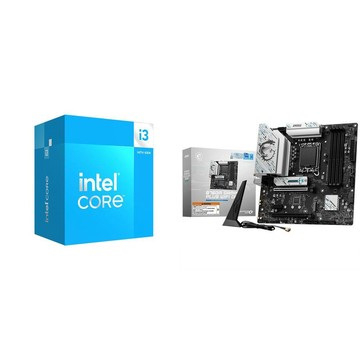 Intel 〈鈔省價〉i3-14100+微星 B760M GAMING PLUS WIFI D4 MATX主機板