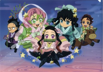 集合A4文件夾鬼滅之刃×ufotable Cafe×街★Asobi CAFE七夕活動2023