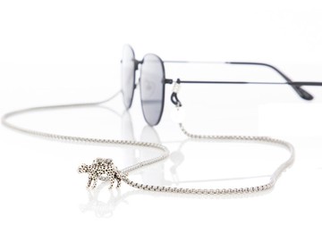 Jaguar Style銀、金色和玫瑰金色太陽鏡鏈