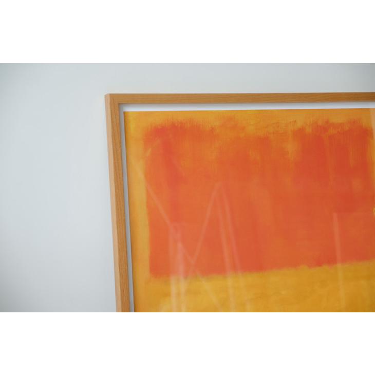 MARK ROTHKO (マーク・ロスコ) Orange and Tan, 1954 (large) アートプリント ポスター フレーム付き 北欧 モダンアート 抽象画 木製 送料無料