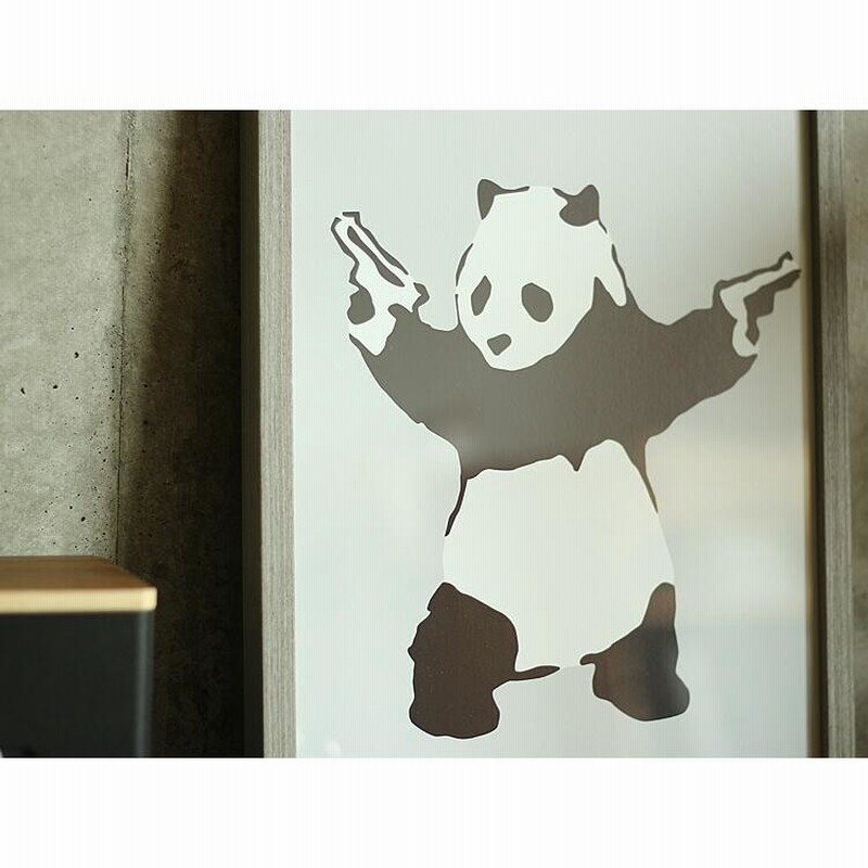 アートポスター Banksy (バンクシー) Panda with Guns インテリア 絵 