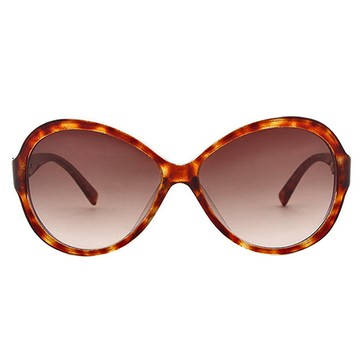 【Vivienne Westwood】英國精品時尚圖騰水鑽系列造型太陽眼鏡(VW68602-琥珀)