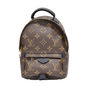 LOUIS VUITTON LV 路易威登 棕色 原花帆布 Palm Springs Mini 後背包 M44873 【二手名牌BRAND OFF】