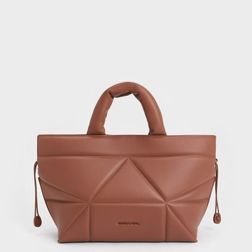 Nina 真皮抽繩托特包