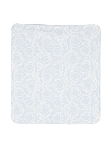 Versace Kids - baroccoflage-print padded blanket - kids - Cotton/Elastane/Polyester - One Size - White