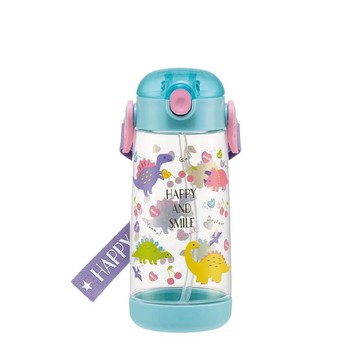 日本 SKATER - PET吸管水壺(480ml)-萌萌龍