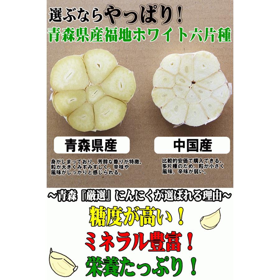 にんにく 青森 5kg バラ 皮剥け無し 正品 送料無料 (500g×10個) 青森県産にんにく 5キロ バラニンニク