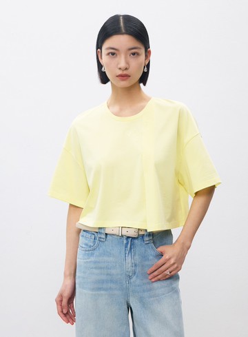 休閒涼感刺繡T恤