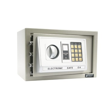 TRENY 三鋼牙 電子式保險箱-淺灰-小 _廠商直送