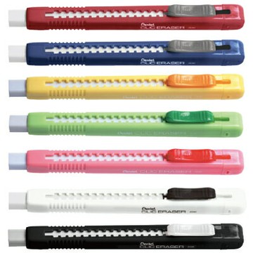 寒暑假必備【史代新文具】飛龍牌Pentel ZE80 自動塑膠擦/橡皮擦 (無PVC成份)