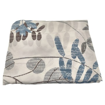 舒柔棉 加大薄床包組 100%聚酯纖維  薄床包186 x 182cm + 薄枕套75 x 45cm 2個  葉之舞 白