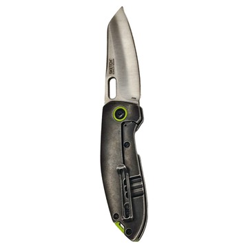 CRKT 折刀SKETCH拋光面8Cr14MoV鋼石洗不銹鋼柄附背夾  1支  銀色