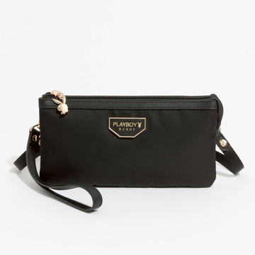 PLAYBOY - 萬用小包附長背帶/手挽帶  Stance系列 - 黑色