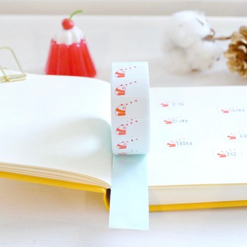 價錢牌機貼紙 點點愛心熊貓 (無打孔)