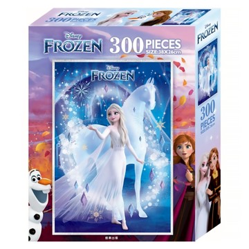 Disney 迪士尼 拼圖  冰雪奇緣 D 藍色系  300片  1盒