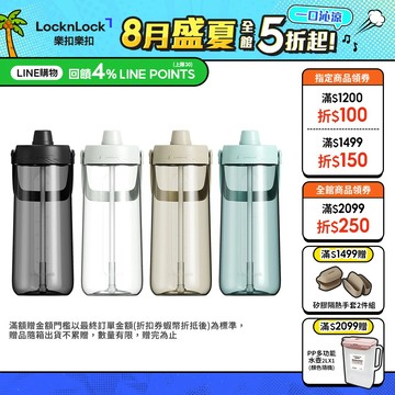 【樂扣樂扣】大容量手提水壺 2L(現貨販售中、四色任選、TRITAN材質)